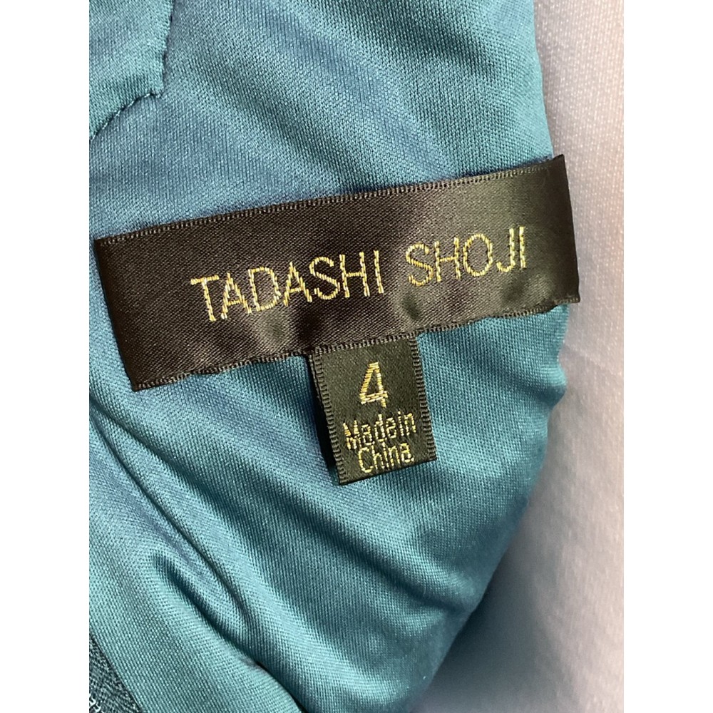 Tadashi Shoji Lace V Neck Cap Sleeve Dress Size 4 - Picture 9 of 11